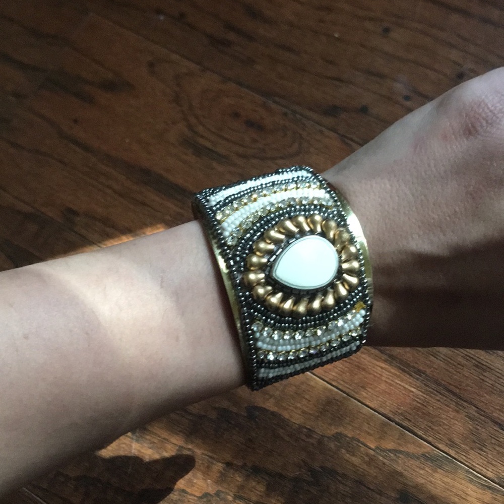 Gold Cuffed Bracelet